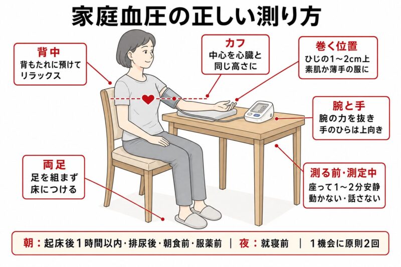 家庭血圧の正しい測り方のアイキャッチ画像